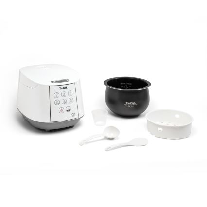 Tefal - Oală electrică pentru orez 8în1 EASY COOK 750W/230V 5 l albă