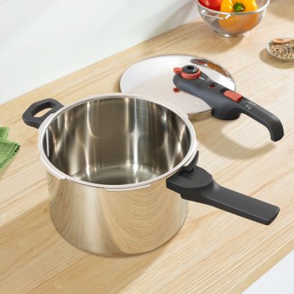 Tefal - Oală sub presiune 6 l Secure Trendy + set 5 piese Ingenio Emotion