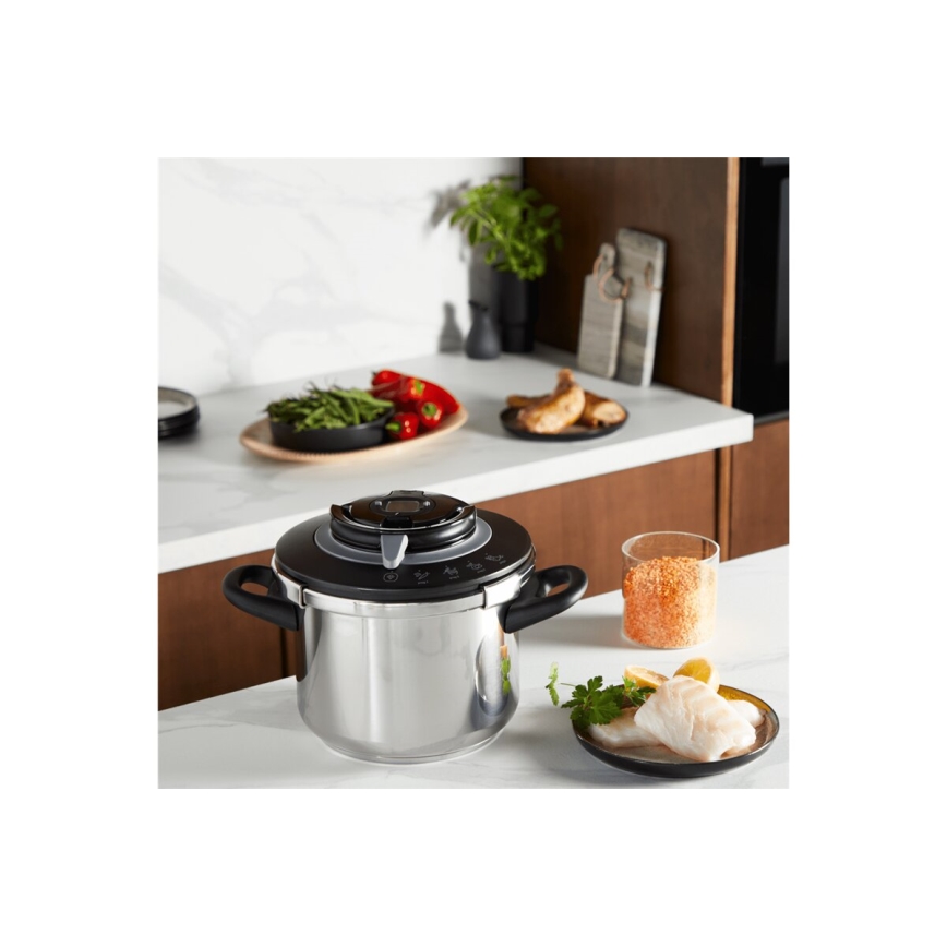Tefal - Oală sub presiune CLIPSO+ CHEF 6 L, inox