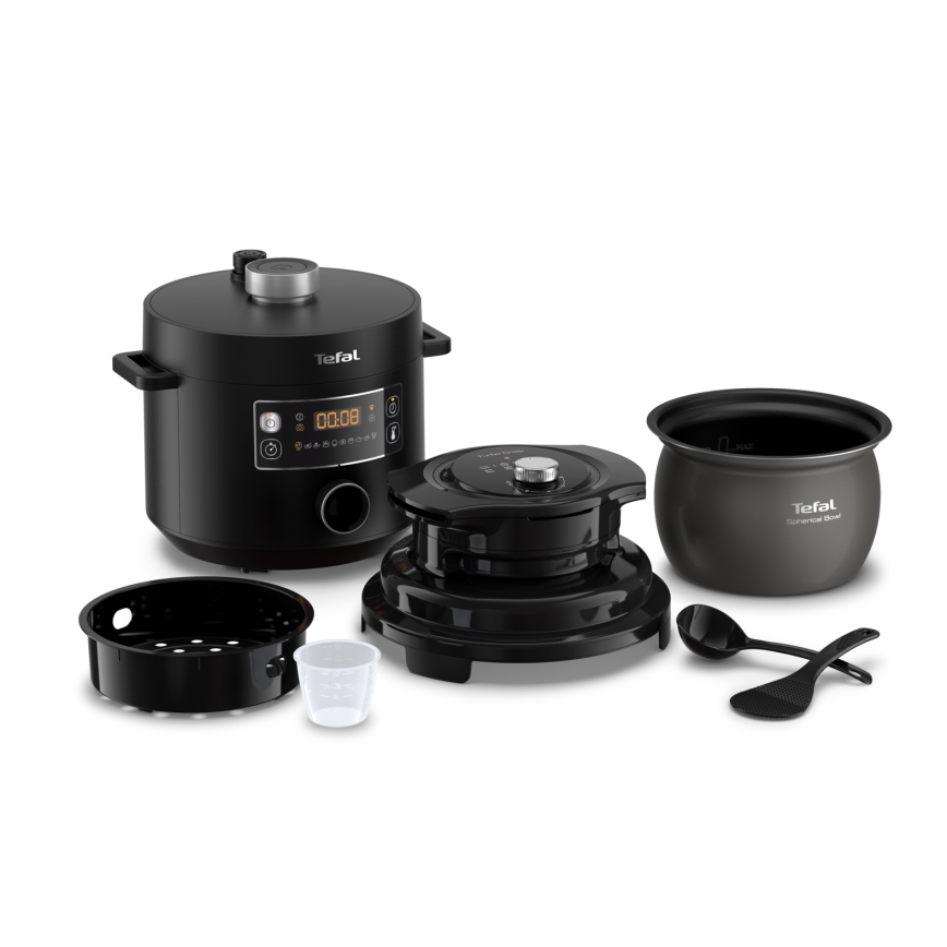 Tefal - Oală sub presiune electrică multifuncțională 7,6 l 1200W/230V neagră