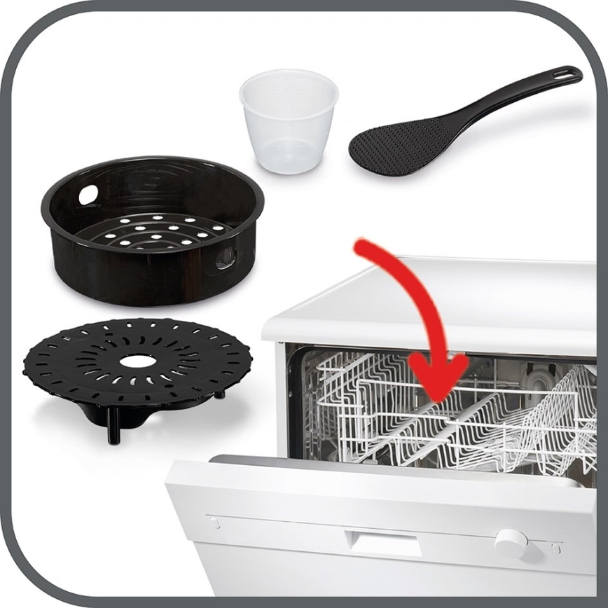 Tefal - Oală sub presiune electrică multifuncțională ALL IN ONE POT 1100W/230V crom mat/negru