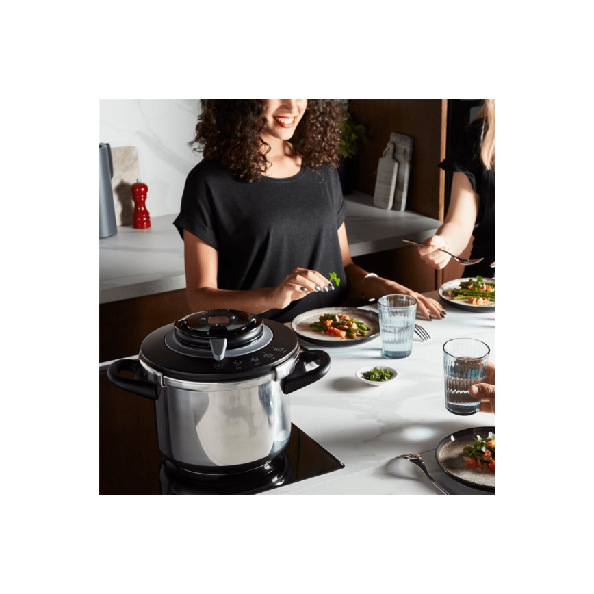 Tefal - Oală sub presiune din inox CLIPSO+ CHEF, capacitate 4,5 l