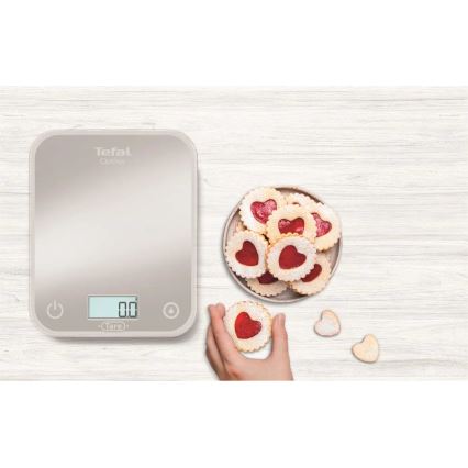 Tefal - Cântar de bucătărie OPTISS, 2xAAA, gri