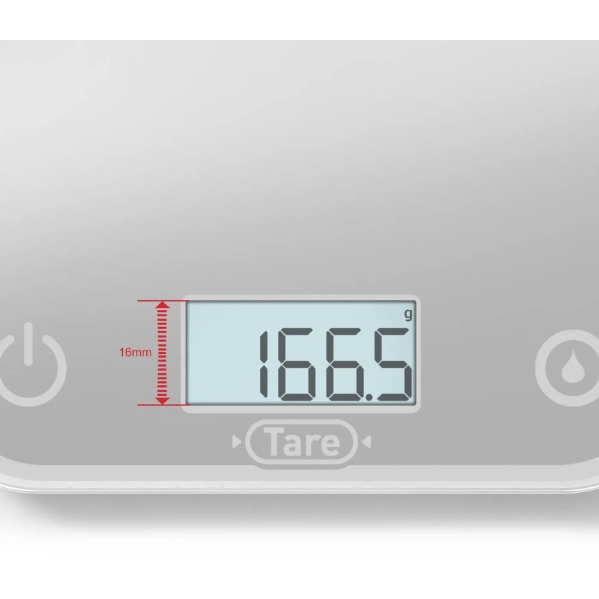 Tefal - Cântar de bucătărie OPTISS, 2xAAA, gri