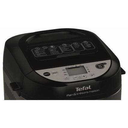 Tefal - Mașină de pâine pentru uz casnic PAIN&TRESORS 700W/230V negru