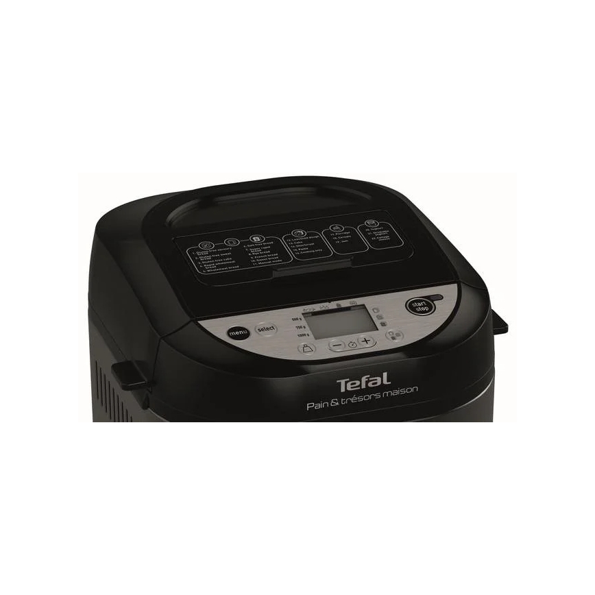Tefal - Mașină de pâine pentru uz casnic PAIN&TRESORS 700W/230V negru