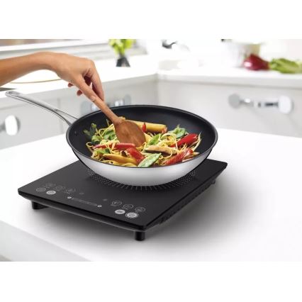 Tefal - Plită cu inducție EVERYDAY SLIM 2100W/230V neagră