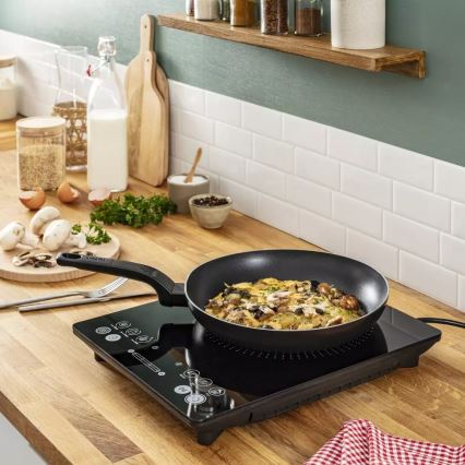 Tefal - Plită cu inducție EVERYDAY SLIM 2100W/230V neagră