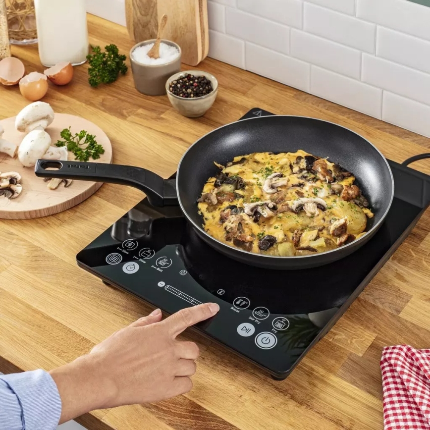 Tefal - Plită cu inducție EVERYDAY SLIM 2100W/230V neagră