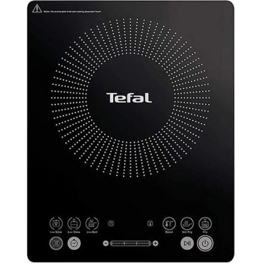 Tefal - Plită cu inducție EVERYDAY SLIM 2100W/230V neagră