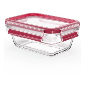 Tefal - Recipient pentru alimente MSEAL GLASS, 0,45 l, roșu/sticlă