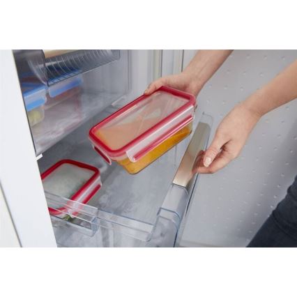 Tefal - Recipient pentru alimente MSEAL GLASS 0,85 l, roșu/sticlă