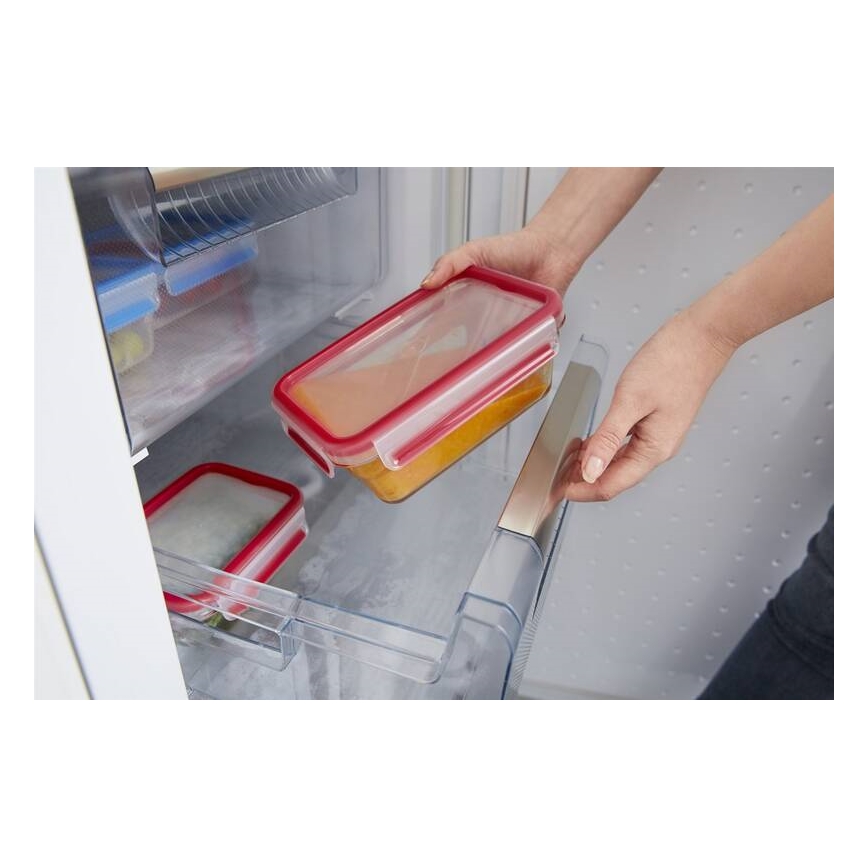 Tefal - Recipient pentru alimente MSEAL GLASS 0,85 l, roșu/sticlă