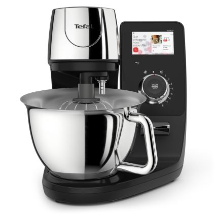 Tefal - Robot de bucătărie cu cântar I-COACH TOUCH 1200W/230V din oțel inoxidabil