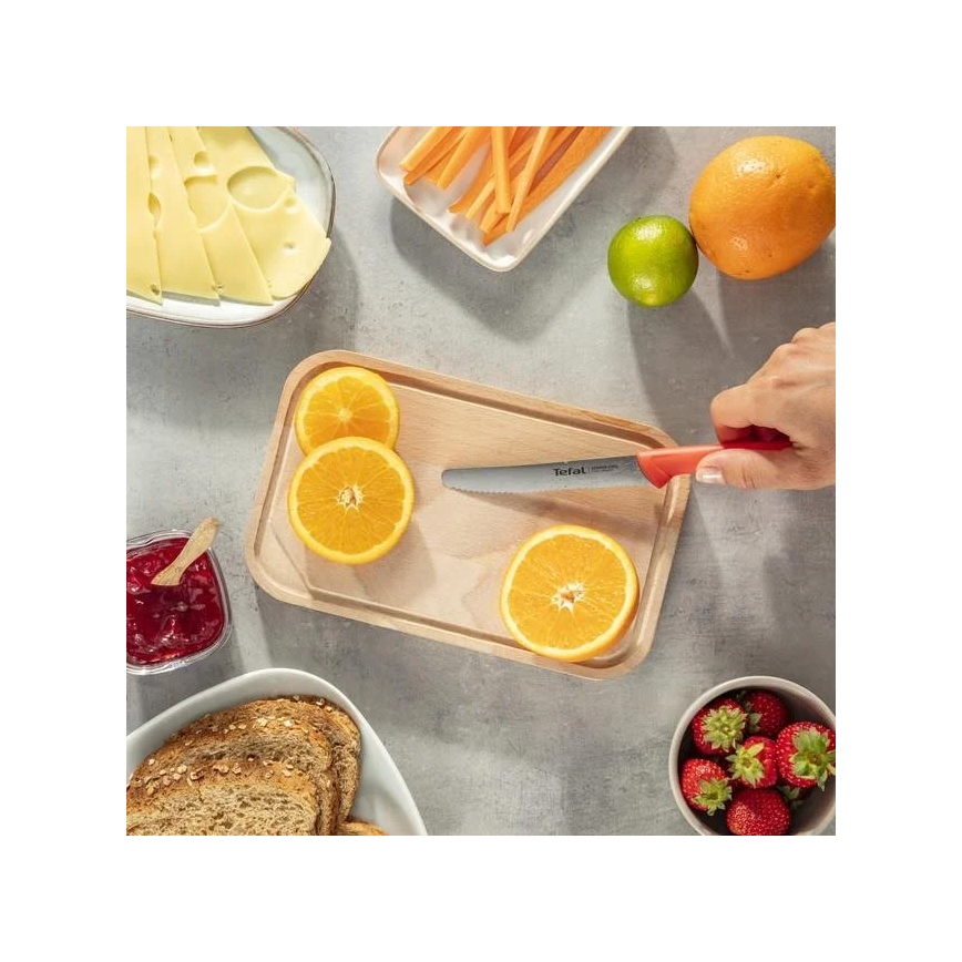 Tefal - Set de 3 cuțite din oțel inoxidabil COLORFOOD