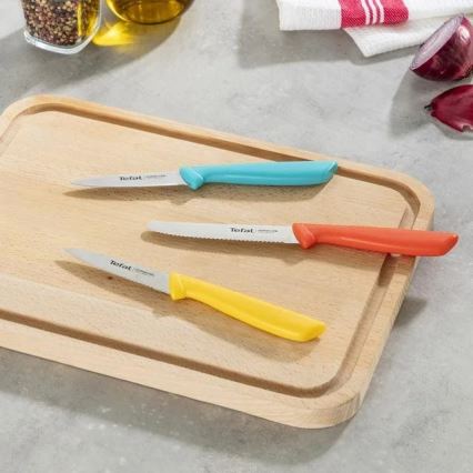 Tefal - Set de 3 cuțite din oțel inoxidabil COLORFOOD