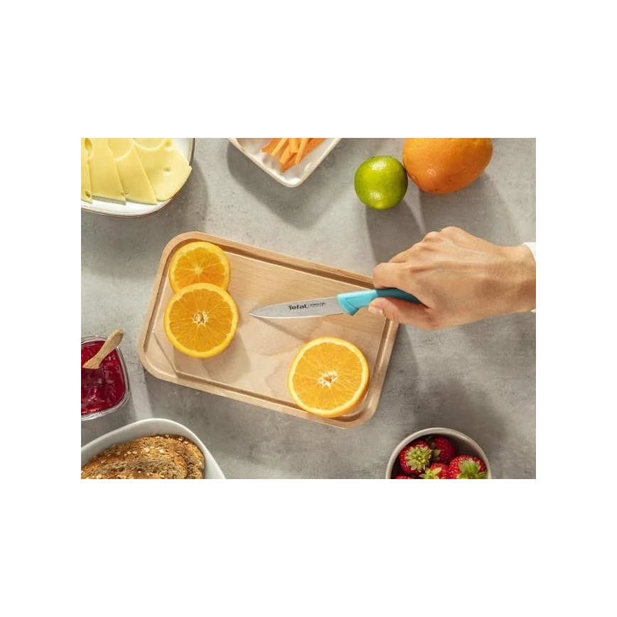 Tefal - Set de 3 cuțite din oțel inoxidabil COLORFOOD