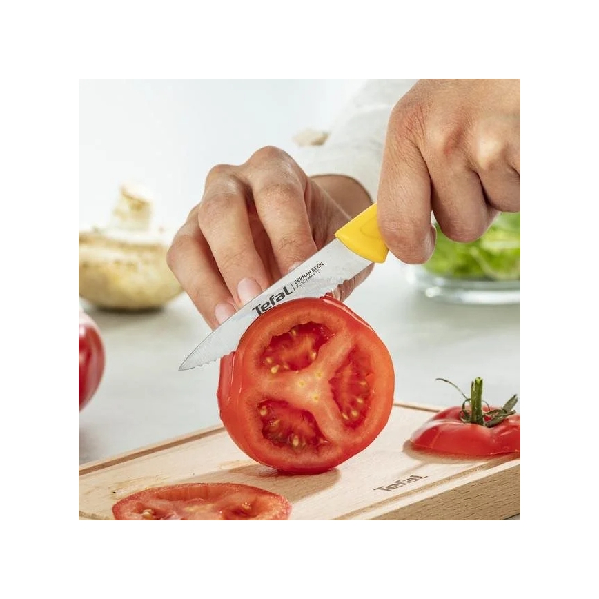 Tefal - Set de 3 cuțite din oțel inoxidabil COLORFOOD