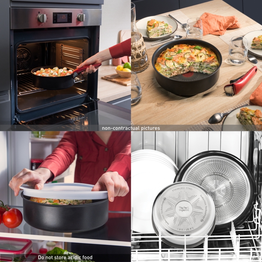 Tefal - Set de 3 tigăi INGENIO INTENS' CERAM