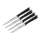 Tefal - Set de 4 cuțite pentru friptură ICE FORCE, lamă 11 cm, oțel inoxidabil, crom lucios/negru