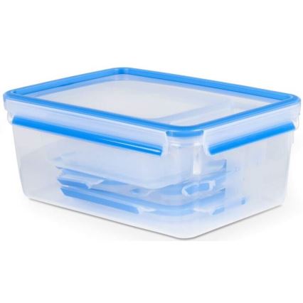 Tefal - Set de 5 recipiente pentru alimente MASTER SEAL FRESH, albastru