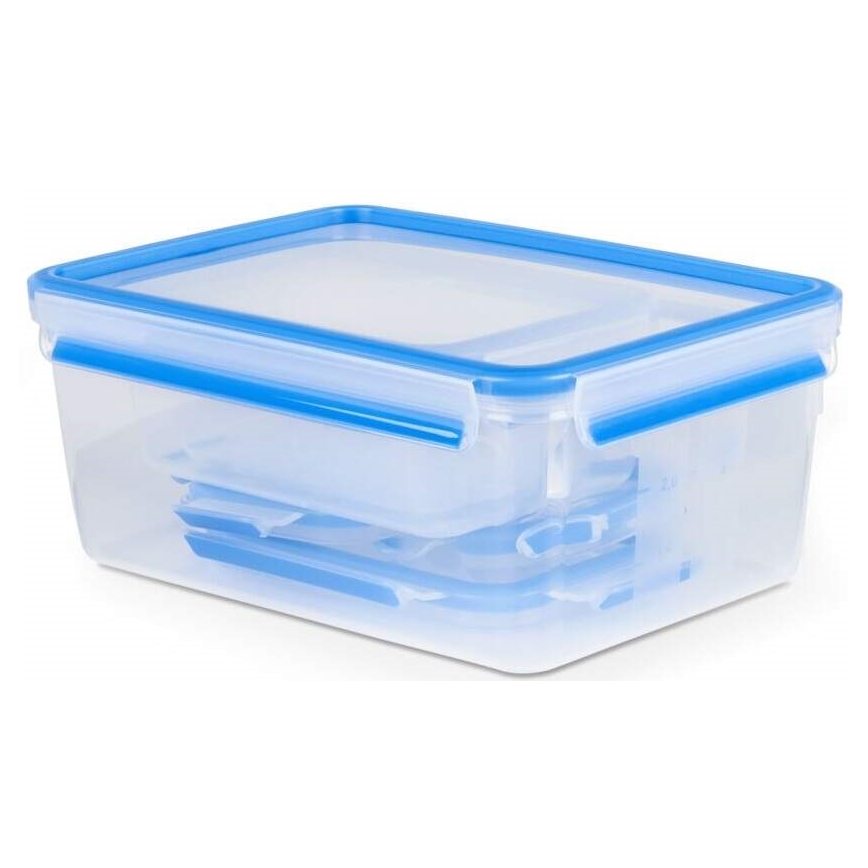 Tefal - Set de 5 recipiente pentru alimente MASTER SEAL FRESH, albastru