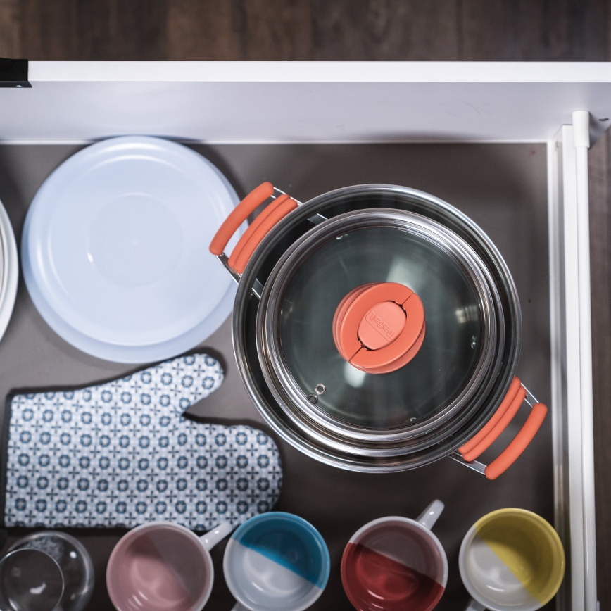 Tefal - Set de 6 oale OPTI'SPACE