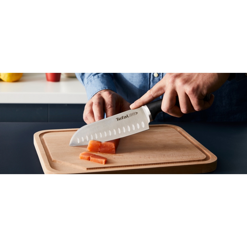 Tefal - Set de cuțite de bucătărie ICE FORCE cu suport, 4 piese