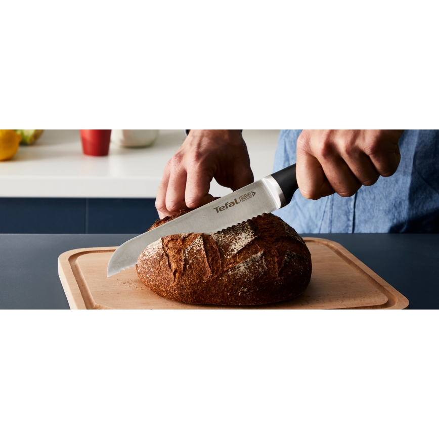 Tefal - Set de cuțite de bucătărie ICE FORCE cu suport, 4 piese