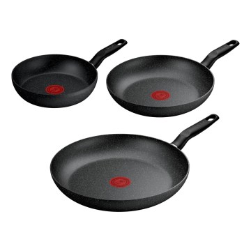 Tefal - Set de tigăi 3 piese DARK ESSENTIAL