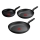 Tefal - Set de tigăi 3 piese DARK ESSENTIAL