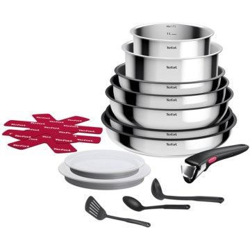 Tefal - Set de vase INGENIO COOK, 15 piese, din inox
