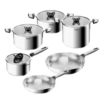 Tefal - Set de vase pentru gătit, 10 piese EMOTION+