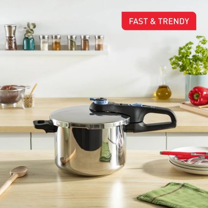 Tefal - Set oale sub presiune 4/6 l SECURE TRENDY din inox