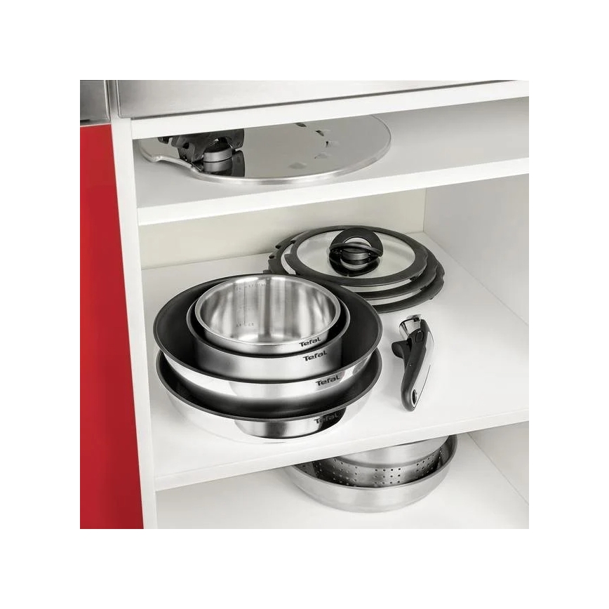 Tefal - Set de vase INGENIO EMOTION din inox, 10 piese