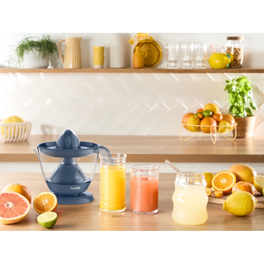 Tefal - Stoarcător electric pentru citrice MORNING CITRUS PRESS 0,8 l 25W/230V albastru