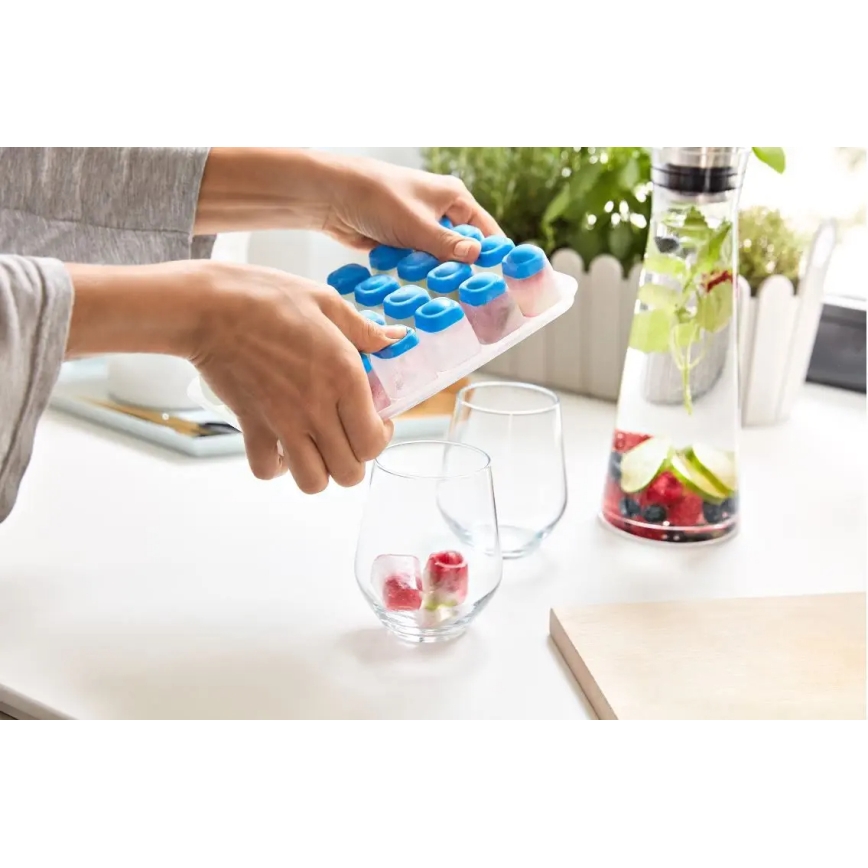 Tefal - Tavă pentru gheață MASTER SEAL, 24 de cuburi, albastru
