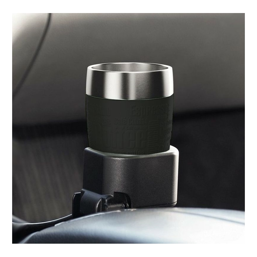 Tefal - Cană de călătorie 200 ml TRAVEL CUP inox/negru