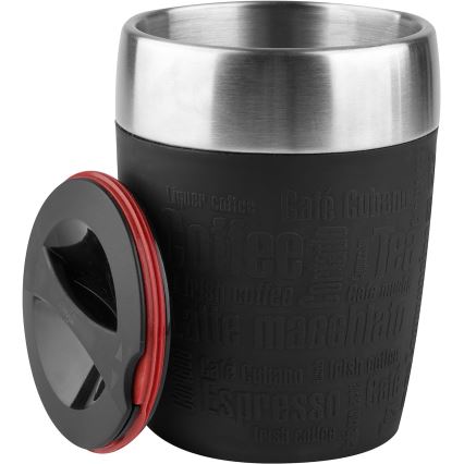 Tefal - Cană de călătorie 200 ml TRAVEL CUP inox/negru