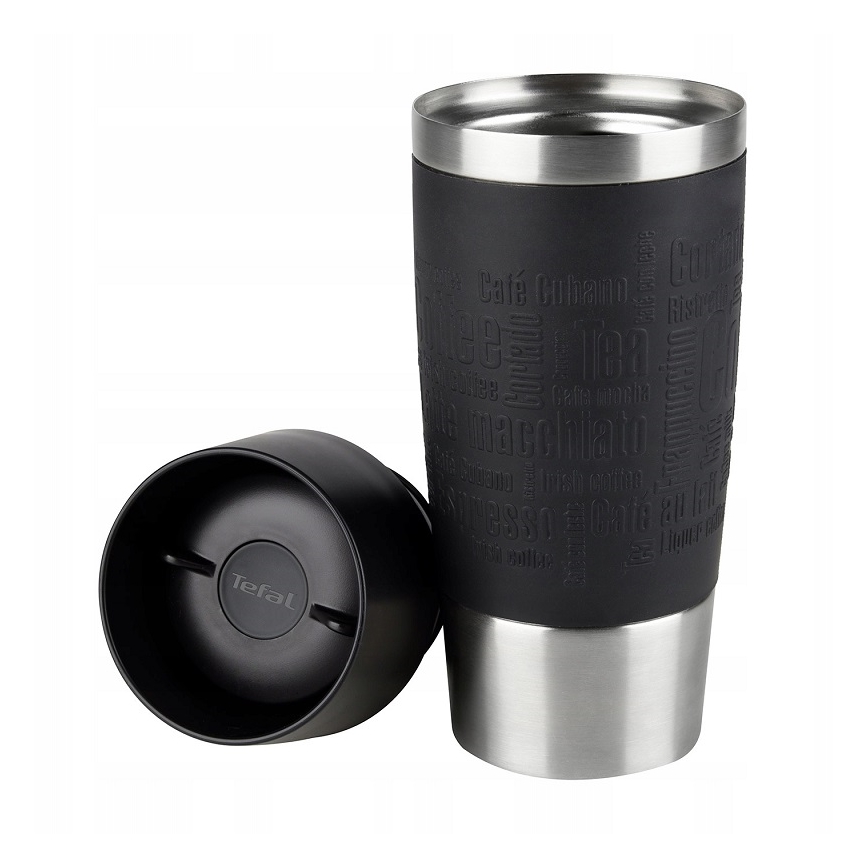 Tefal - Cană de călătorie 360 ml TRAVEL MUG inox/negru