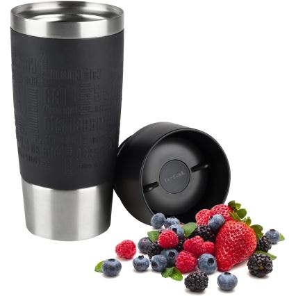 Tefal - Cană de călătorie 360 ml TRAVEL MUG inox/negru