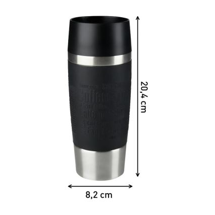 Tefal - Cană de călătorie 360 ml TRAVEL MUG inox/negru