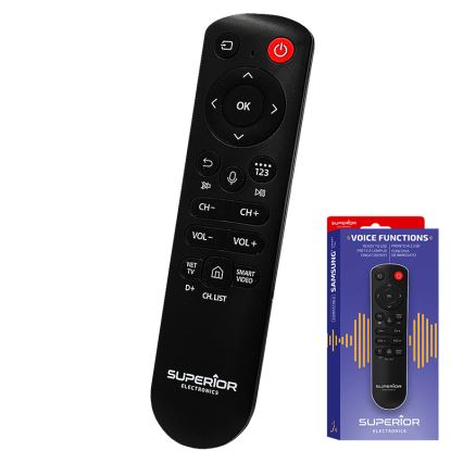 MK FLORIA Superior Samsung Voice - Telecomandă de înlocuire pentru televizoare Samsung, 2xAAA