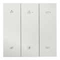 Telecomandă de perete SHAPE, 2x AAA, albă