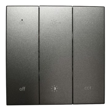 Telecomandă de perete SHAPE, 2xAAA, neagră