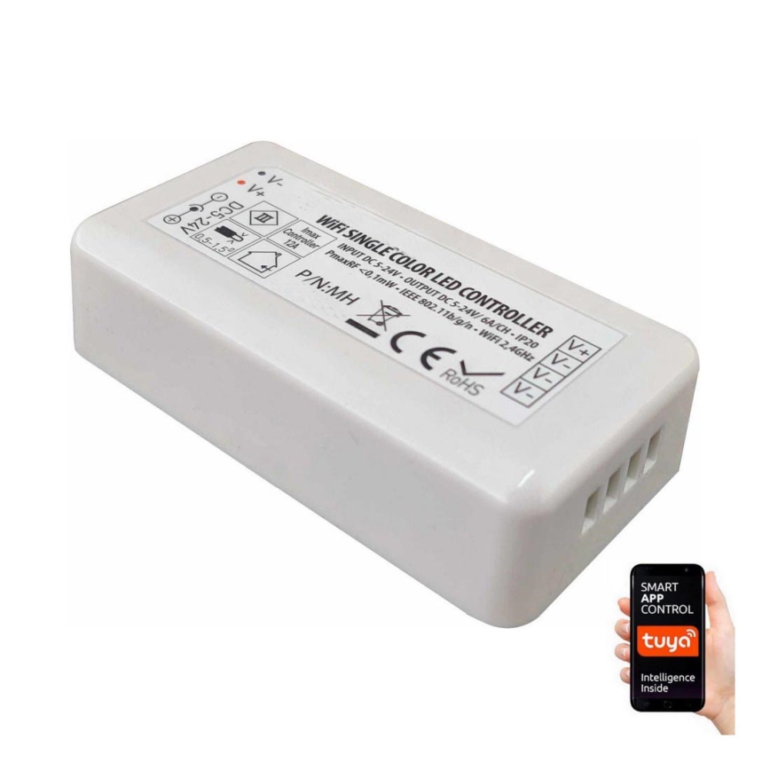 Telecomandă inteligentă Wi-Fi Tuya pentru benzi LED monocromatice 5-24V