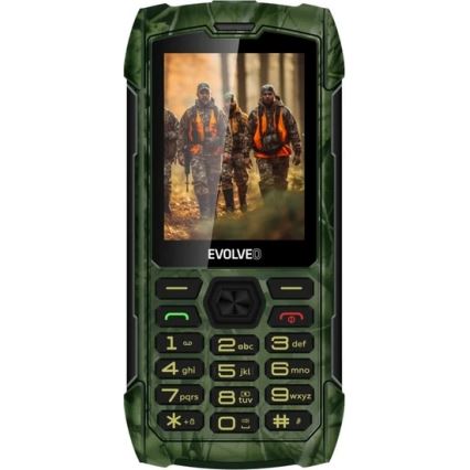 Telefon Evolveo StrongPhone H1 Dual SIM, rezistent la apă, camuflaj vânătoresc