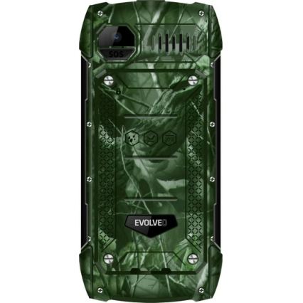 Telefon Evolveo StrongPhone H1 Dual SIM, rezistent la apă, camuflaj vânătoresc