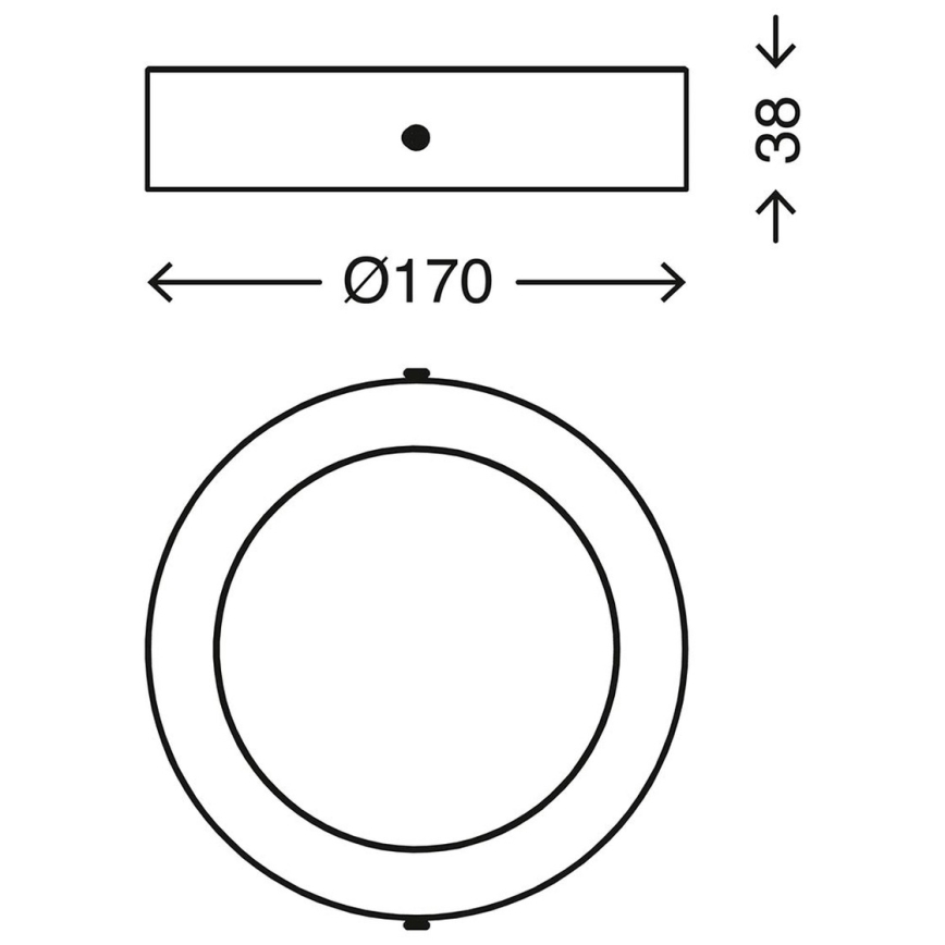 Telefunken 310902TF - Plafonieră LED RGBW reglabilă, LED/12W/230V 2700-6500K Wi-Fi Tuya