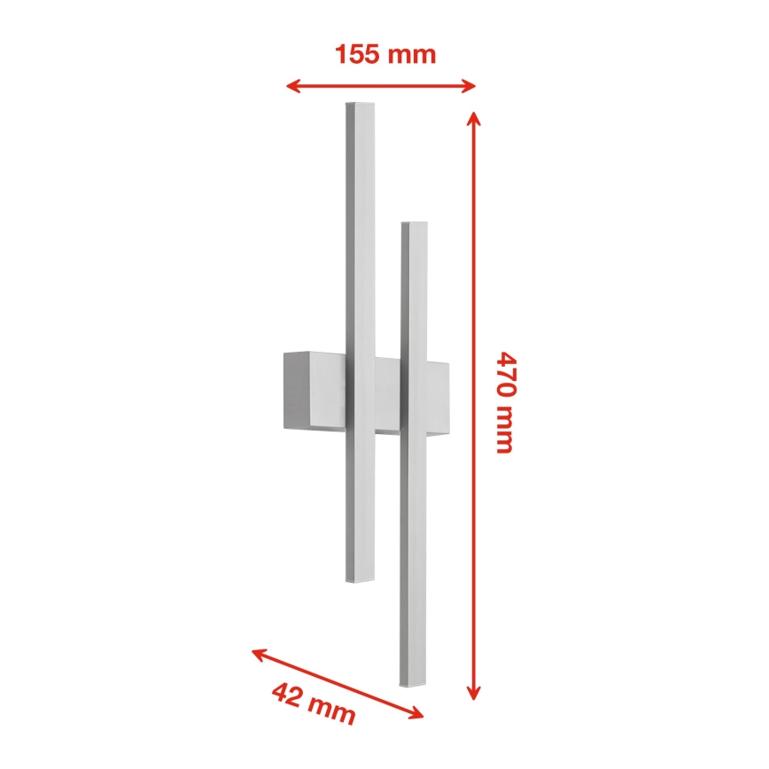 Telefunken 313204TF - Aplica de perete LED pentru exterior 2xLED/4W/230V 4000K IP44